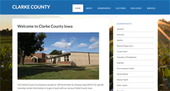 Desktop Screenshot of clarkecountyia.org